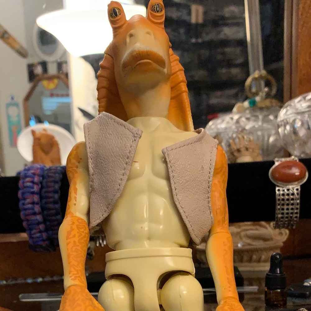 Vintage Star Wars Epidode 1 Jar Jar Binks Doll